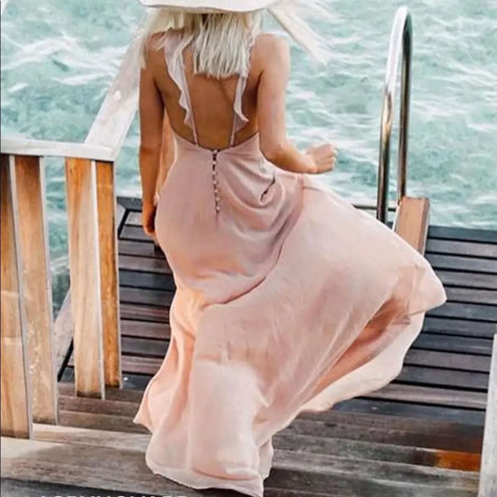 Lulu’s Blush Maxi Dress